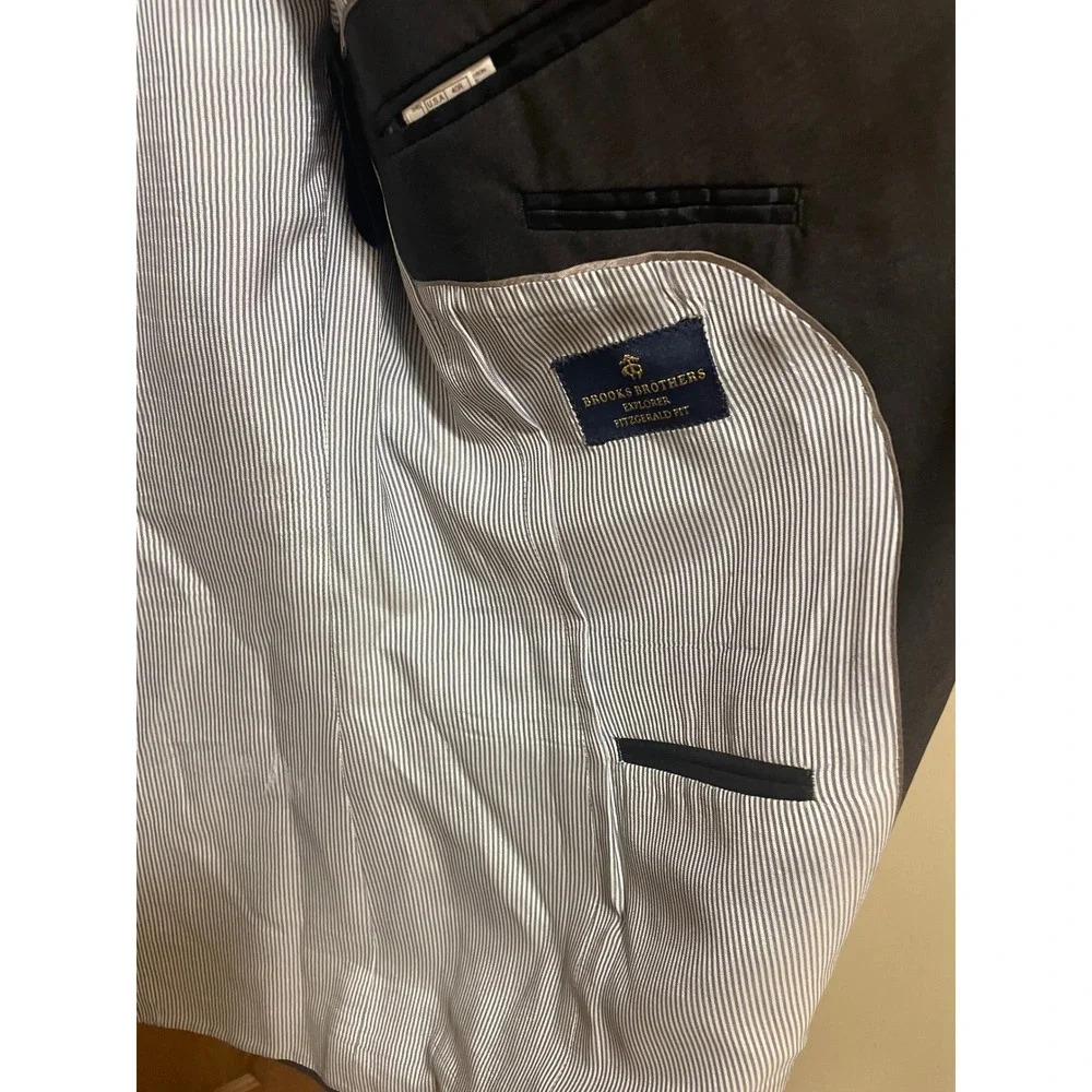 BROOKS BROTHERS EXPLORER CLASSIC WOOL-BLEND BLAZER fitzgerald fit 40R